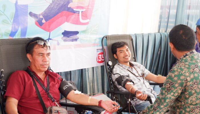 Pertamina Patra Niaga Regional Sumbagsel Gelar Donor Darah dan Pemeriksaan VCT dalam Rangka HUT Pertamina ke-68