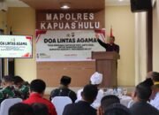 Air Mata Sumatera, Polres Kapuas Hulu Panjatkan Doa Lintas Agama Untuk Korban Bencana