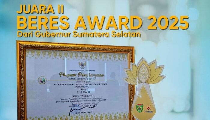 Bank Sumsel Babel Raih Juara II BERES Award 2025