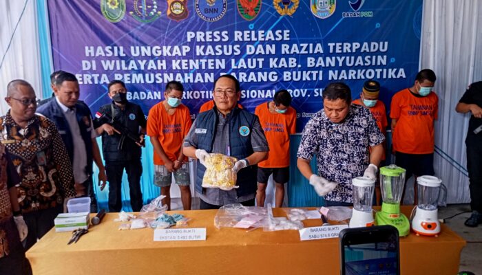 Kepala BNNP Sumsel : Simpan BB Narkoba Berikut Tersangkanya Itu, Sama Saja Menyimpan ‘Setan’