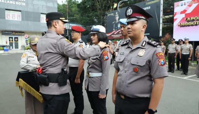 Kado Istimewa Awal Tahun 2026, Sebanyak 86 Personel Polresta Malang Naik Pangkat