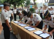 Semangat Baru Awal Tahun, Lapas Kelas IIA Sidoarjo Gelar Apel dan Kenaikan Pangkat