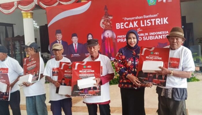 Ringankan Beban Wong Cilik, Pemkab Sidoarjo Terima Bantuan 200 Becak Listrik dari Presiden Prabowo