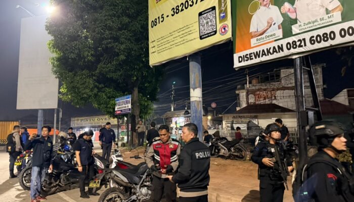 16 Sepeda Motor Dikandangkan, Anak Muda ‘Nongkrong’ Dibubarkan Polisi