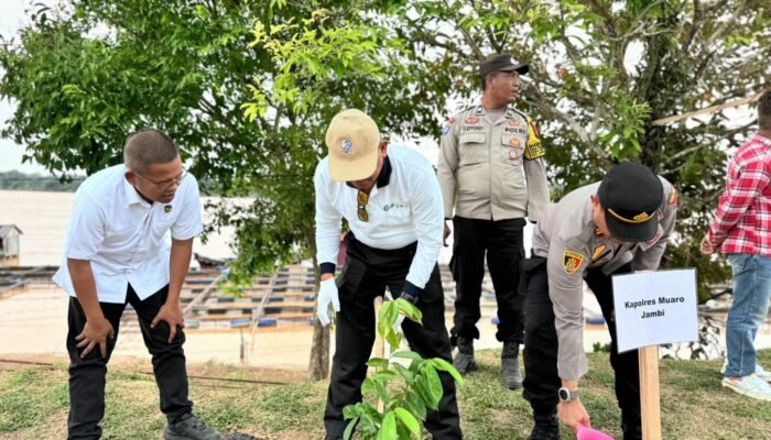 Polda Dukung Penanaman 201 Ribu Pohon Serentak di Muaro Jambi