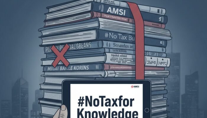 AMSI Desak Pemerintah Hapuskan PPN Pengetahuan Melalui Kampanye #NoTaxforKnowledge