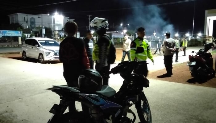 Malam Tahun Baru Kondusif, Polres Kapuas Hulu Tertibkan Knalpot Brong