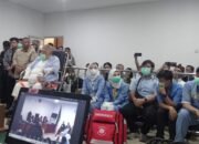 Terdakwa H. Halim Hadir di PN Palembang Dikawal Ketat Tim Kesehatan