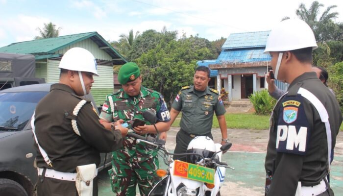 Citra Wira Mandau dan Waspada Wira Mandau: Kodim 1206 Putussibau Lakukan Operasi Yustisi Polisi Militer 