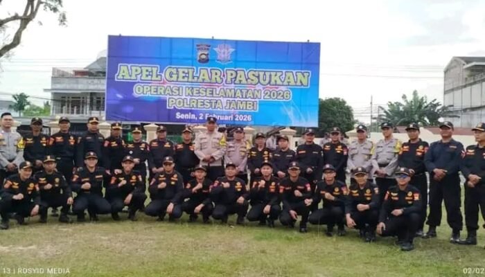 Operasi Keselamatan 2026 Dimulai, Senkom Mitra Polri Kota Jambi Siap Dukung Polresta