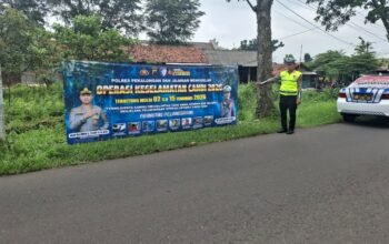 Ciptakan Jalanan Aman dan Nyaman, Satlantas Polres Pekalongan Masifkan Sosialisasi Visual Operasi Keselamatan