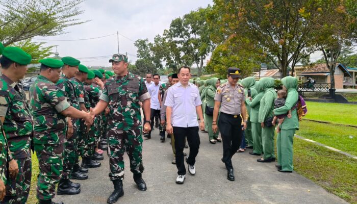Dandim 0401/Muba Kunjungi Bayung Lencir, Tinjau KDKMP Hingga Santuni Korban Kebakaran