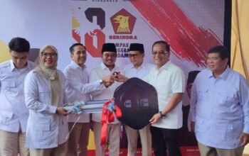 Peringati HUT ke 18 Partai Gerindra Sumsel Bagikan 20 Ribu Sembako dan 1 Unit Ambulance untuk Lapas Mata Merah 