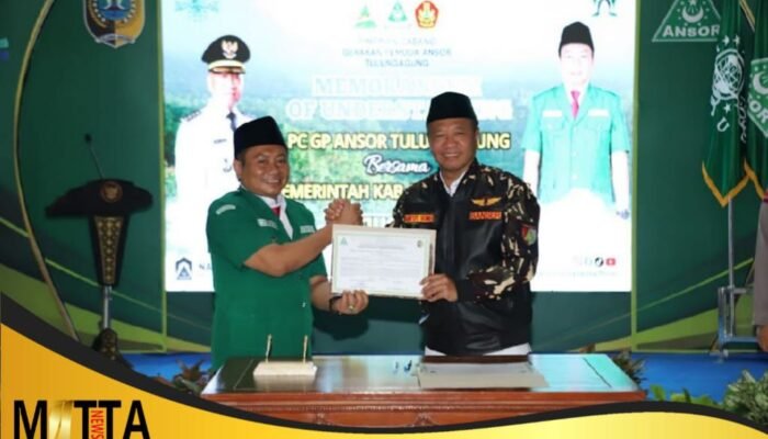 GP Ansor Tulungagung Resmi Dilantik, Bupati Gatut Sunu Ajak Pemuda Perkuat Nilai Aswaja dan Kebangsaan