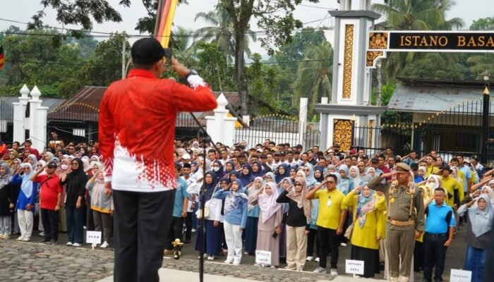 Jelang Ramadhan 1447 Hijriah, Pemkab Tanah Datar Gelar Apel Pagi Gabungan