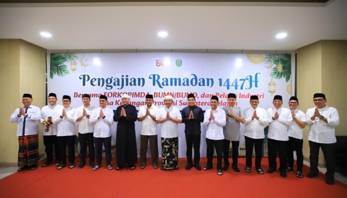 Safari Ramadhan Perkuat Kolaborasi, Sekda Sumsel Tekankan Sinergi di Pengajian OJK