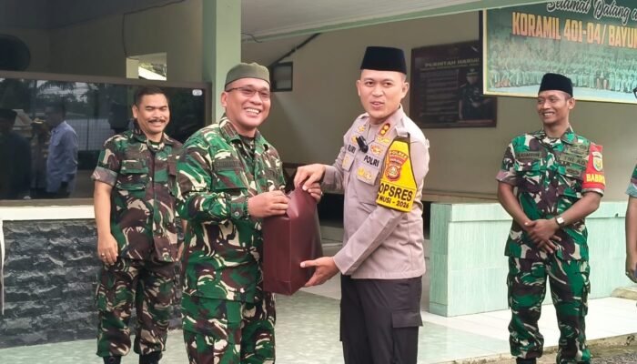 Perkuat Sinergitas TNI–Polri di Bulan Ramadhan, Kapolres Muba Kunjungi Koramil 401-04/BYL