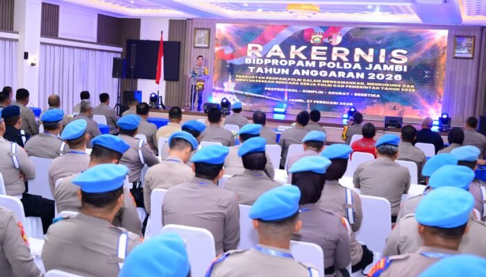Kapolda Jambi Buka Rakernis Propam 2026, Tegaskan Profesionalisme Polri