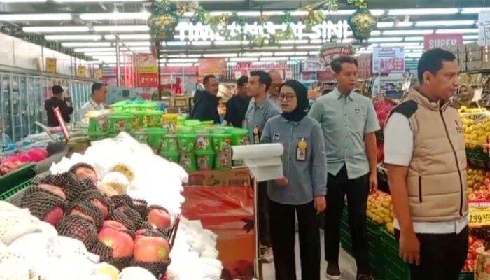 Gandeng Polrestabes Palembang, Satgas Pangan Nasional Sidak Dua Pasar Sekaligus