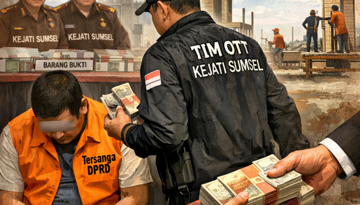 Lembaga PST Menduga Pembangunan 15 Gapura di Muara Enim Tidak Sesuai