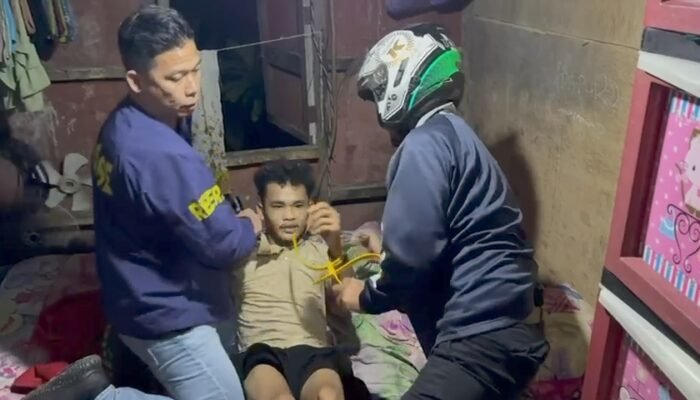 Bandit Curanmor Diciduk Polisi Sedang Tidur