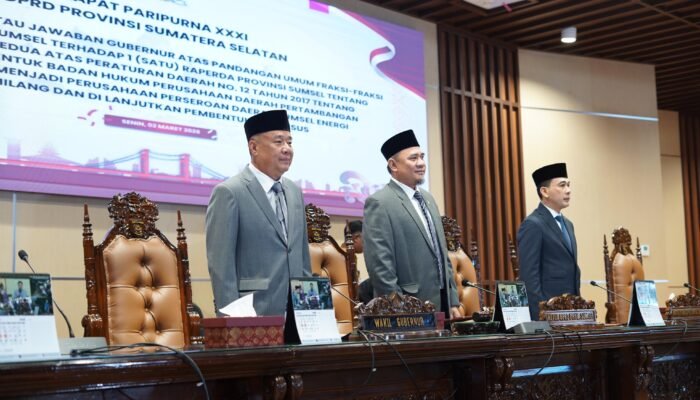 DPRD Sumsel Bentuk Pansus Bahas Perubahan Status BUMD