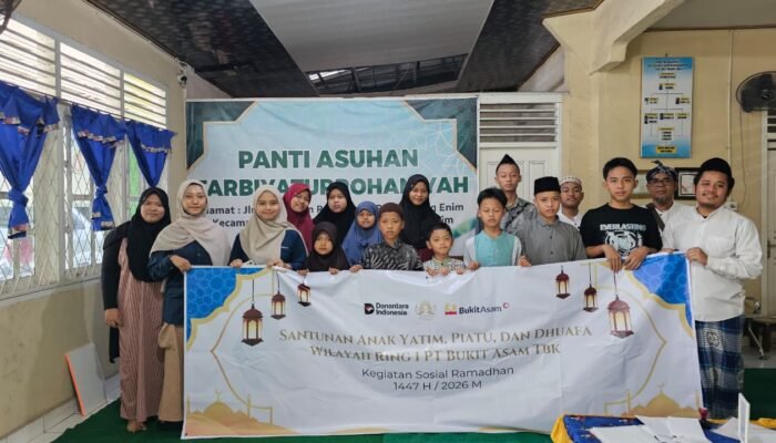 Ramadhan 1447 H, PTBA Berikan Santunan Anak Yatim, Piatu, dan Duafa di Wilayah Ring I