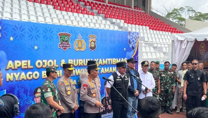 Kapolri Ajak Ojol dan Buruh Jadi Garda Kamtibmas, 5.000 Pekerja Deklarasi “Nyago Bumi Sriwijaya Aman Bae”