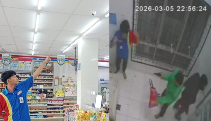 Dua Rampok Bersenjata Api Masuk Minimarket di Palembang, Gasak Uang Rp. 16 Juta di Brankas