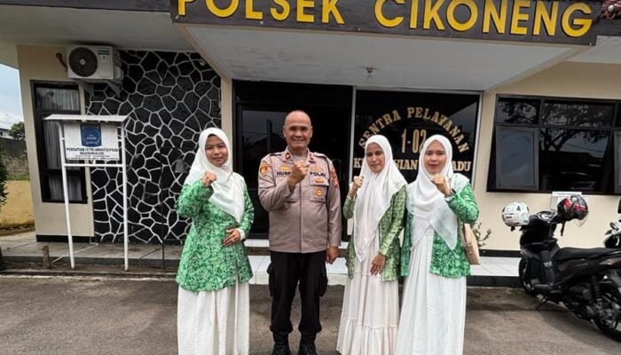 Pererat Hubungan dengan Kepolisian, Fatayat NU Cikoneng Gelar Silaturahmi Bersama Kapolsek