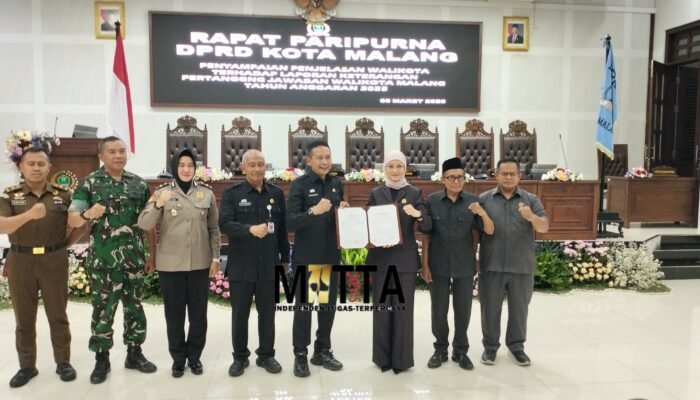 Wali Kota Malang Sampaikan LKPJ TA 2025, Anggaran Tak Terserap Bakal Jadi Evaluasi DPRD