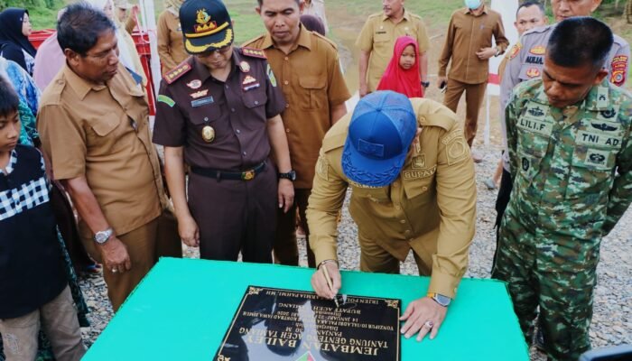 Bupati Resmikan Jembatan Modular Di Tanjung Genteng Aceh Tamiang