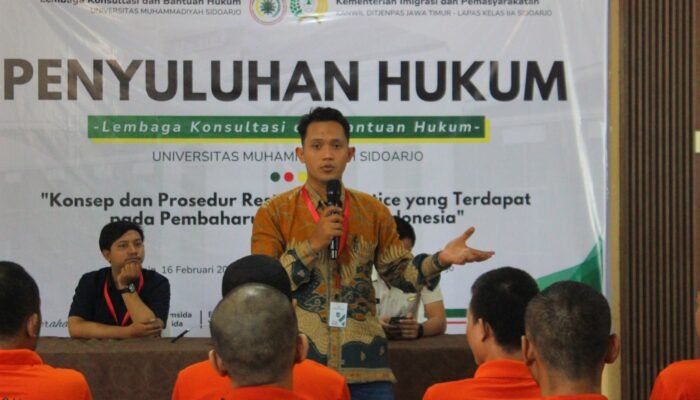 Lapas Sidoarjo Gelar Penyuluhan Hukum Bersama UMSIDA Bahas Restorative Justice dalam Pembaharuan KUHAP