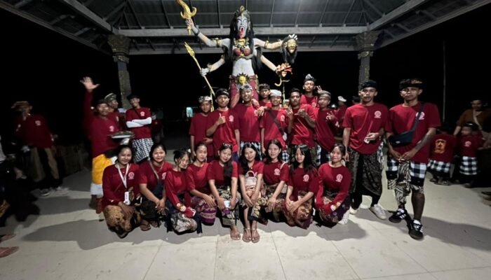 Meriah, Acara Ogoh-Ogoh di Desa Bangun Sari, Jembatan 5 Kecamatan Tanjung Lago