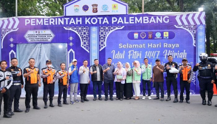 Sekda Aprizal Hasyim Tinjau Posko Lebaran, 500 Personel Disiagakan Amankan Pemudik di Palembang