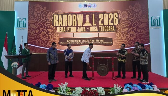 Rakorwil DEMA PTKIN Jawa–Nusa Tenggara 2026 Dibuka di UIN Tulungagung, Bupati Gatut Sunu: Tekankan Peran Mahasiswa sebagai Agen Perubahan