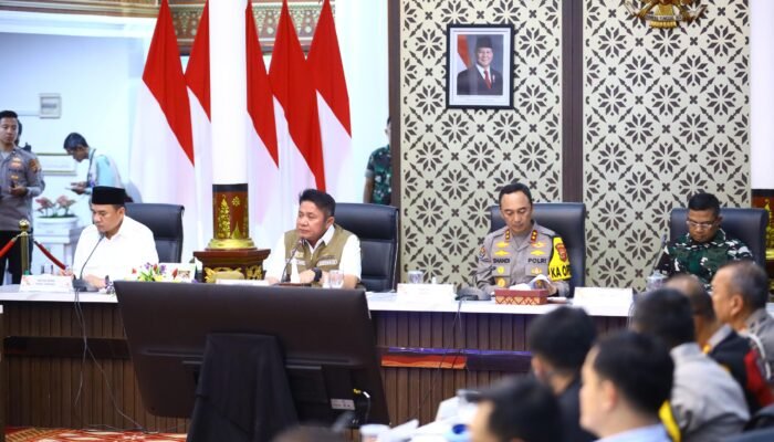 Pimpin Rakor Idulfitri 1447 H, Gubernur Herman Deru Tekankan Sinergi Pengamanan dan Pelayanan Mudik