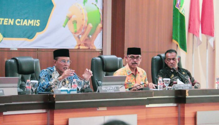 Buka Rakoor tingkat Pemkab Ciamis, Bupati Herdiat Bahas Antisipasi El Nino “Gozilla” hingga Dampak Krisis Global