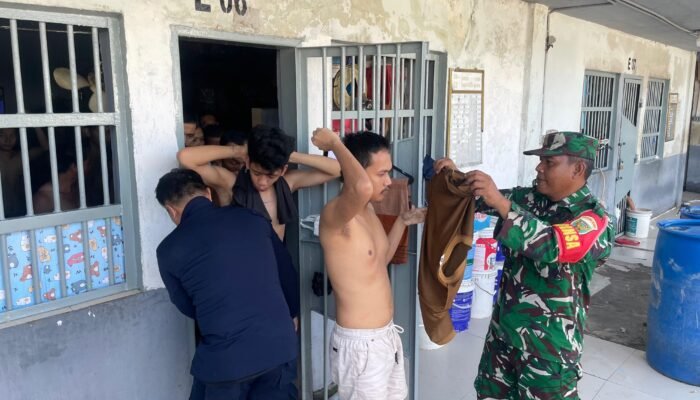 Ciptakan Kondisi Aman Dan Kondusif, Rutan Kelas I Palembang Gelar Razia Serentak