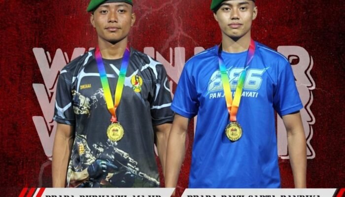 Dua Prajurit Yonif TP 886/Panjalu Jayati Borong Emas di Kejurprov FBC Jatim, Bukti Mental Juang dan Disiplin Tinggi