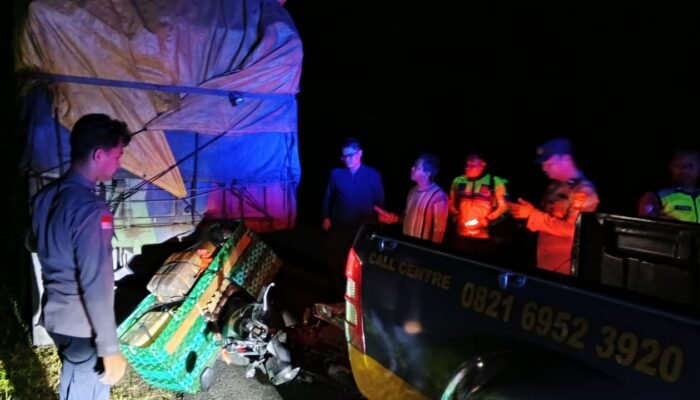 Tabrakan di Kedamin Darat, Truk vc Motor Pengendara Meninggal Dunia Saat Jalani Perawatan di RSUD dr A Diponegoro 