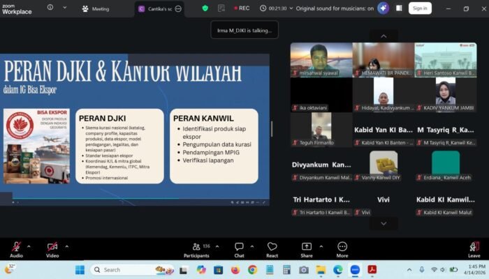 Kanwil Kemenkum Jambi Ikuti Rakor DJKI, Dorong Penguatan Indikasi Geografis 2026