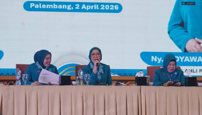 Ketua TP PKK Sumsel Feby Deru Evaluasi 10 Program Pokok PKK pada Rakon 2026