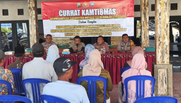 Curhat Kamtibmas di Lambangan, Polresta Sidoarjo Serap Aspirasi dan Perkuat Sinergi Warga