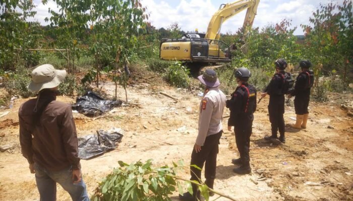 Hari Keempat Penertiban, Polsek Bayung Lencir Pastikan Area PT BPP Pagar Desa Zero Illegal Drilling