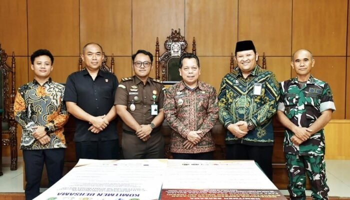Bupati Batang Hari Diwakili Sekda Hadiri Pembangunan SMAP di Pengadilan Agama Muara Bulian