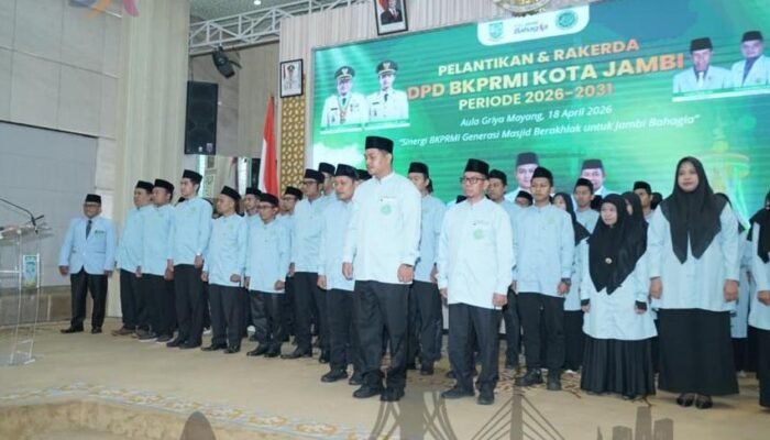 Wali Kota Maulana Lantik DPD BKPRMI Kota Jambi 2026–2031, Dorong Dakwah Kekinian Generasi Muda