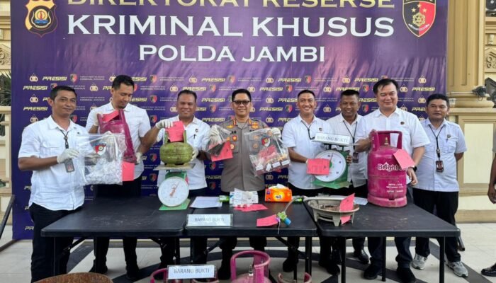 Polda Jambi Bongkar Penyalahgunaan Gas Subsidi, Tiga Pelaku Diamankan