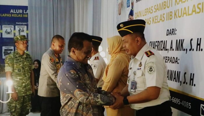 Wakil Bupati Aceh Tamiang Hadiri Sertijab Kalapas Kualasimpang