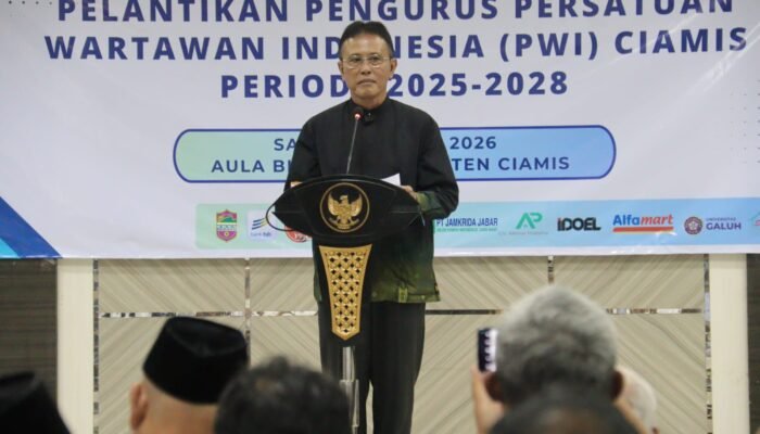 Pelantikan PWI Ciamis 2025–2028, Herdiat Sunarya Tekankan Marwah dan Profesionalisme Pers
